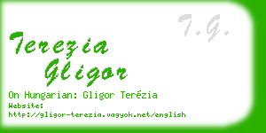 terezia gligor business card